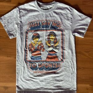Steven Rhodes 'Just Say No to Sports' Graphic Tee - Heather Gray